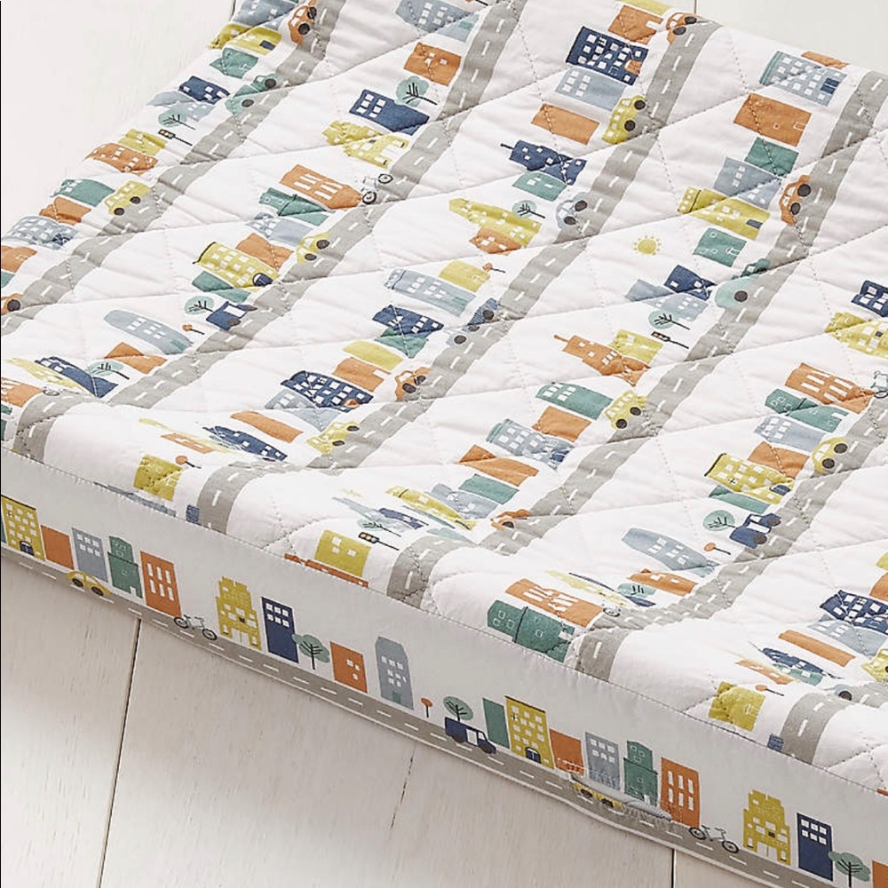 Crate & Barrel Cityscapes Changing Pad Cover